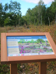 Sep 2013: Heathland restoration information board